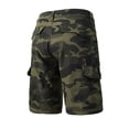 thumbnail image 6 of Zimjoy Men's Camouflage Ripstop Quick Dry Tactical Shorts Multi Zipper Pocket Knee Length Outdoor Hiking Fishing Utility Work Cargo Shorts Army Green L, 6 of 7