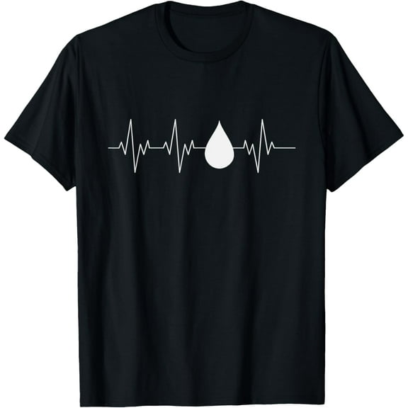 Premium Daily Comfort - Blood Donor Heartbeat, Be A Hero Donate Blood T-Shirt