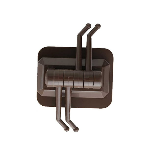 Matsuzay Gancho adhesivo sin costuras Ganchos de pared impermeables Palo fuerte giratorio Estante de almacenamiento de gancho de plástico Juegos de accesorios de baño
