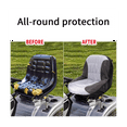thumbnail image 3 of Universal Riding Lawn Mower Tractor Seats Cover Padded Comfort Pad Storage Pouch Accessories Black+Gray, 3 of 5