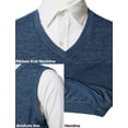 thumbnail image 4 of H2H Mens Casual Slim Fit Basic Knitted V-Neck Pullover Sweaters Vest (CMOV042), 4 of 6