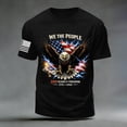 thumbnail image 4 of Patriotic Mens Shirts 250 Years American Flag USA United States of America US 4th of July T-Shirt (Black,S), 4 of 6