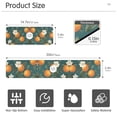 thumbnail image 3 of Yayeee Faucet Mat for Kitchen Sink 30" Diatomite Long Splash Guard Pad, Retro Floral Orange, 2 Pack, 3 of 7