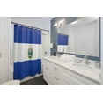 thumbnail image 2 of El Salvador Flag Premium 71"x74" Waterproof Shower Curtain for Stylish Bath Decor, 2 of 2