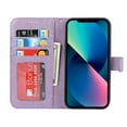 thumbnail image 6 of Dteck Case For iPhone 13,360 Protection Shockproof Magnetic Flip PU Leather Wallet with Wrist Strap Stand Cover.For iPhone 13,Purple, 6 of 7