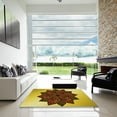 thumbnail image 7 of Ahgly Company Machine Washable Indoor Rectangle Transitional Bright Gold Yellow Area Rugs, 7' x 9', 7 of 7