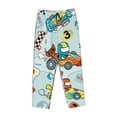 thumbnail image 4 of Junzan Cartoon Car Racing Women'S Pajama Pants Drawstring Comfy Sleep Bottoms With Pockets, 4 of 9