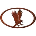 thumbnail image 1 of 7055 817865020155 Aigle Ovale Métal Art Mural - Patine de Rouille, 1 of 1