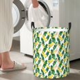 thumbnail image 5 of Lsque Banana Tree Leaves Pattern Laundry Hamper Basket, Tall Woven Rope Hamper Basket for Clothes, Lightweight Storage Basket, Collapsible Waterproof-Medium, 5 of 6