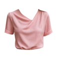 thumbnail image 3 of Kelon Womens Tops Short Sleeve Shirts V Neck Tunic Tops Casual Business Work Blouses Trendy Tees, M, 3 of 4