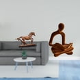 thumbnail image 2 of Figura de caballo,Figura coleccionable de caballo en miniatura,Adorno de caballo de resina,estatua de animal,decoración para el hogar,Figura del pensador abstracto,Estatua de Pensador, 2 of 8