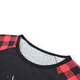 thumbnail image 4 of Combinaison Quotidienne à Carreaux à Taille Élastique Imprimée en Wapiti avec Col Rond et Pyjama Familial de 2 Pièces, 4 of 9
