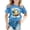 Blue, variant on Toddler Girls' Short Sleeve Crew Neck Tee T-Shirt Easter Print Casual Tee Top Size 2-3T , Blue