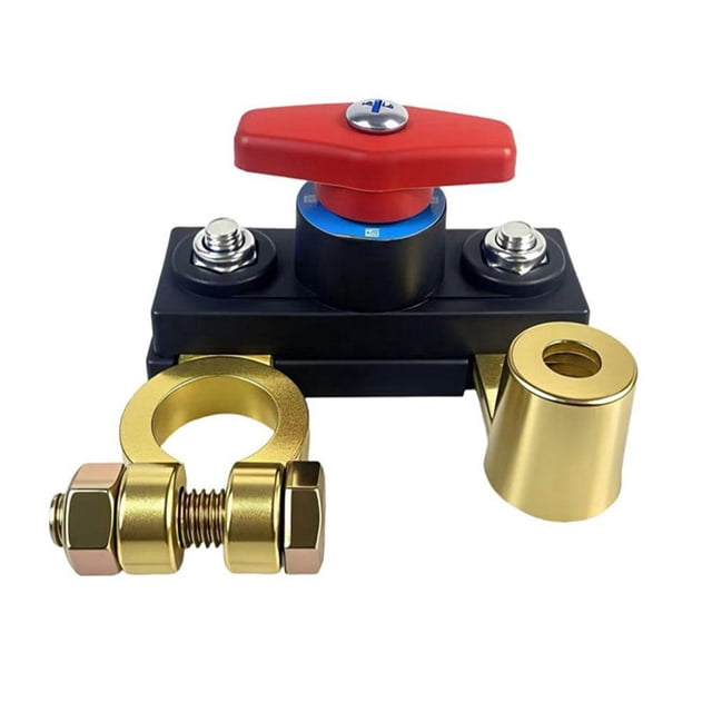 New Car Battery Power Cut-Off Switch Breaker, Adjustable Battery Disconnect Switch Pure Copper Stable Transmission High Conductivity 12v-24v Disconnect Switch Smart-copper-