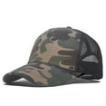 thumbnail image 1 of 1 piece Custom Logo Mesh Baseball Cap Men Summer Sunscreen Sun Visor Hat Text Design Women Adjustable Blank Trucker Caps camouflage Adult, 1 of 6