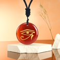 thumbnail image 4 of Collar de Ojo de Horus Yuyangstore con Colgante Redondo Rojo, 4 of 5