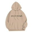 thumbnail image 3 of CONFREE Men's Hoodie Letter Prints Hoodies For Men Graphic Long Sleeve Casual Pullover Hooded Sweatshirts With Pockets, 3 of 8