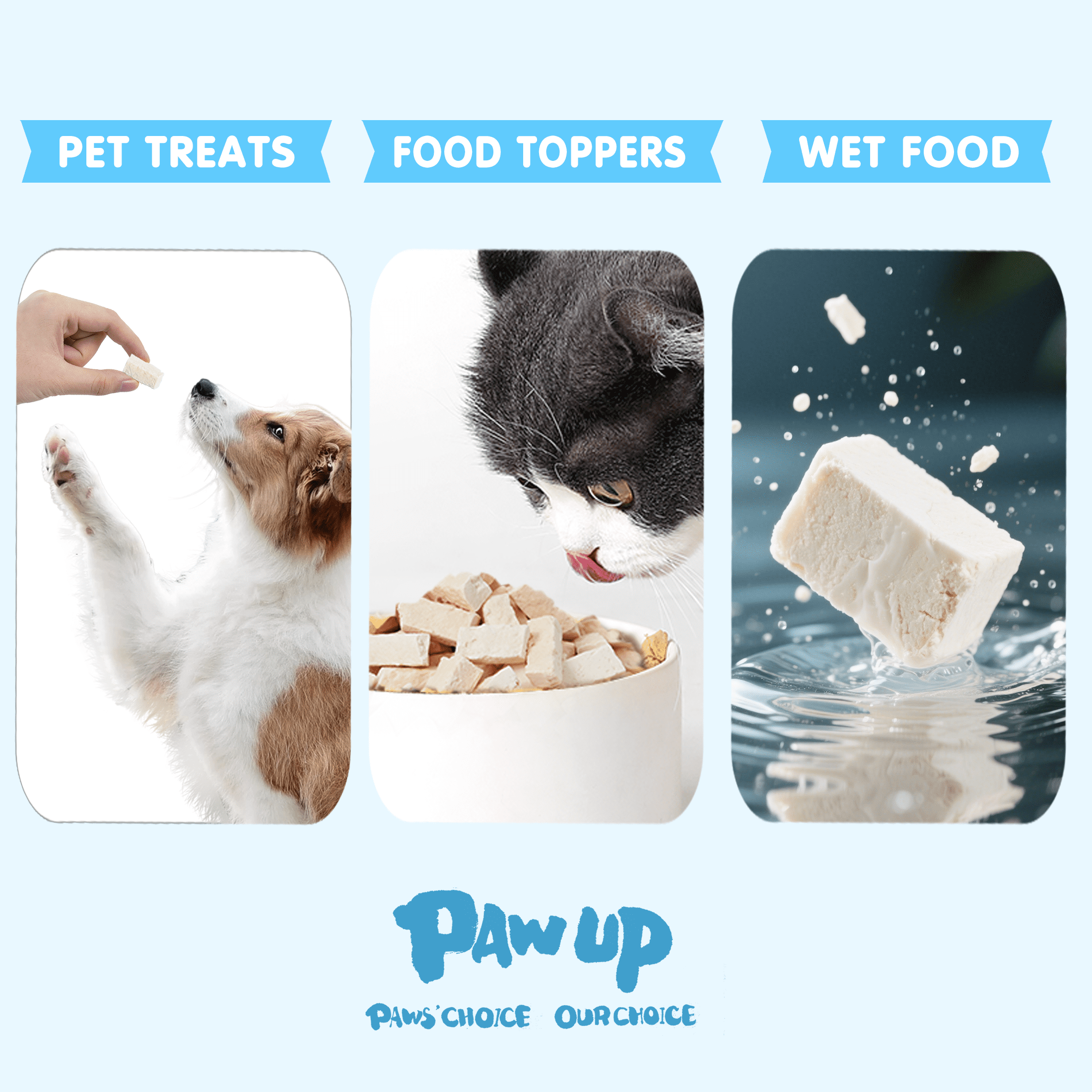 (4 pack) PAWUP Freeze Dried Goat Milk Dog Treats, Low Lactose for Sensitive Stomach Puppies, Immune & Cognitive Support, High Protein Training Treats, 2.9oz