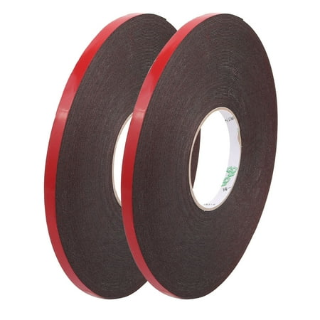 2pcs 10mmx1mm 30M Length PE Foam Sponge Tape Double Side Adhesive Marking Tool