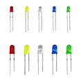 thumbnail image 4 of Luces LED de 3 mm, 200 piezas de diodos LED emisores de luz surtidos, luces emisoras de luz de diodo redondo difuso de bajo voltaje colores surtidos, 4 of 5
