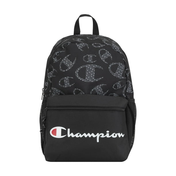 Mochila Champion Merit con correas acolchadas en blanco y negro