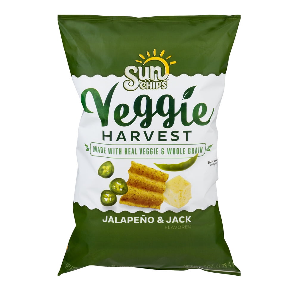 Sun Chips Veggie Jalapeno & Jack Harvest Chips, 7 Oz.