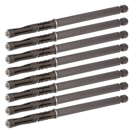 

Uxcell Floating Shelf Brackets 0.47 x4.72 Invisible Adjustable Hex Pipe Supports Brown 8pcs