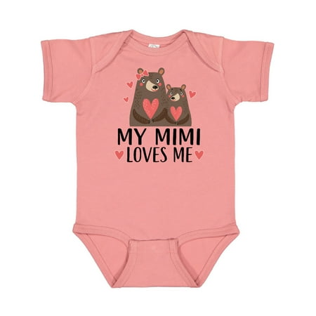 

Inktastic My Mimi Loves Me Bear Gift Baby Boy or Baby Girl Bodysuit