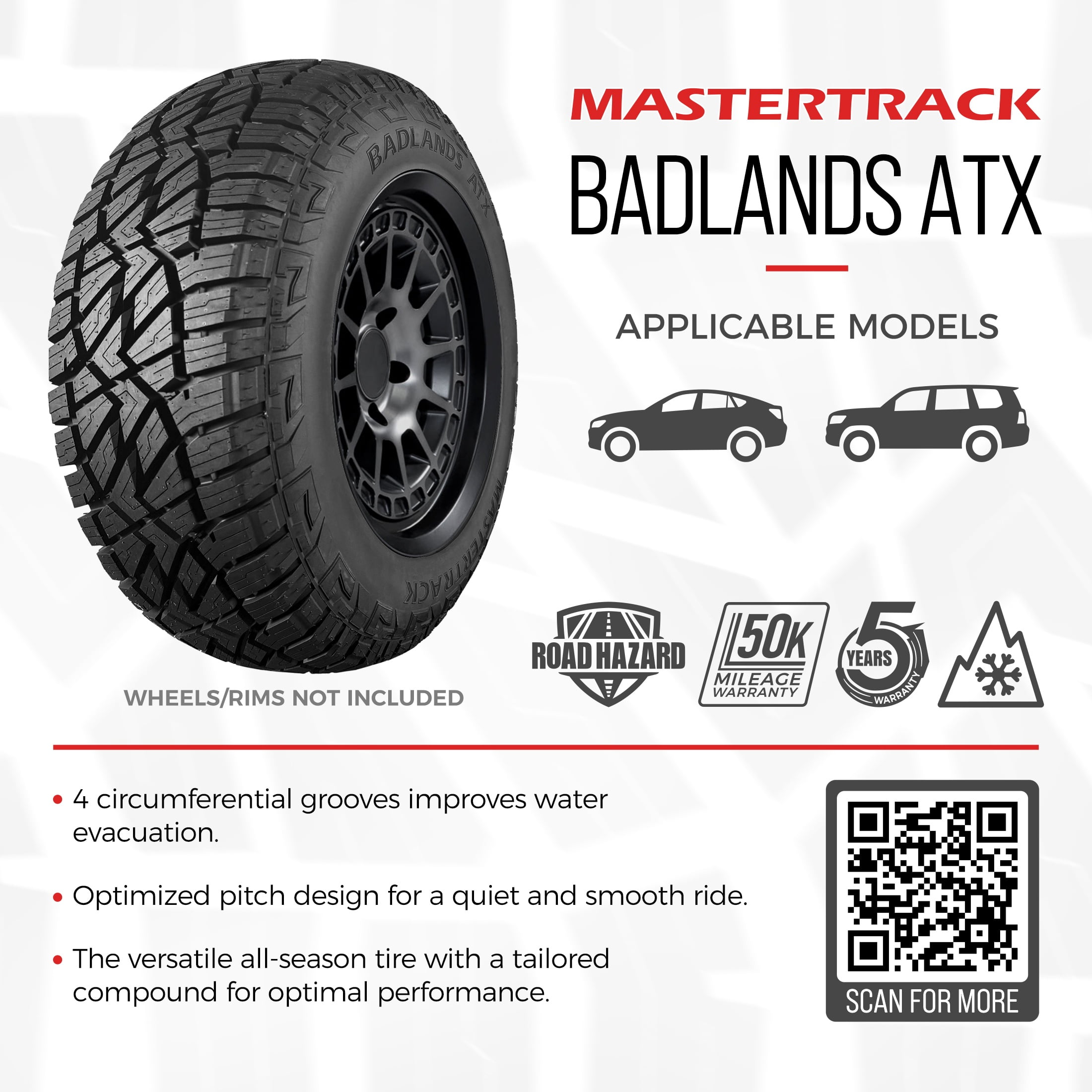 badlands 　リバイズド Amazon.com: Set of 2 (TWO) Mastertrack BADLANDS AT All