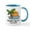 White/Blue Inside, variant on CafePress - California Sunset Beach Mugs - 11 oz Ceramic Mug - Novelty Coffee Tea Cup