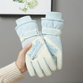 thumbnail image 3 of Womens Snow Gloves Insulated Winter Edition for Skiing and Cycling with Touchscreen Waterproof Non-Slip Gloves for Women, 3 of 6