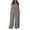Dark Gray, variant on VerPetridure Women's Sleeveless Plus Size Turtleneck Jumpsuits for Women Summer Solid Casual Loose Rompers Wide Leg Long Pants with Pockets