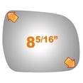 thumbnail image 2 of Burco 5433 Passenger Side Convex Replacement Mirror Glass for Toyota Highlander, 2 of 3