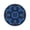 A Classic Dark Navy-Blue Paisley Pattern, variant on Round Premium Polyester Tablecloth Round Table Cloth Cover For Kitchen And Dining Room Black White Ink Zebra Pattern