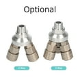 thumbnail image 2 of Yeacher Multi Pass Quick Coupler 1/2-inch External Thread Self-locking Carbon Steel Quick Connector Air Tool Fittings (2 Way), 2 of 8