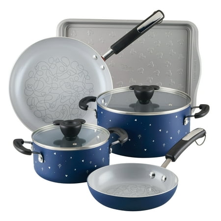 UPC 631899146557 product image for Farberware Disney 7 Piece Ceramic Nonstick Cookware Set  Blue | upcitemdb.com