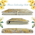 thumbnail image 5 of ipoul Refillable Journal, A5 Binder 6 Ring, Ruled Paper, Embroidery Fabric Cover, Budget Planner, Journal for Women, Yellow Daisy, 5 of 9