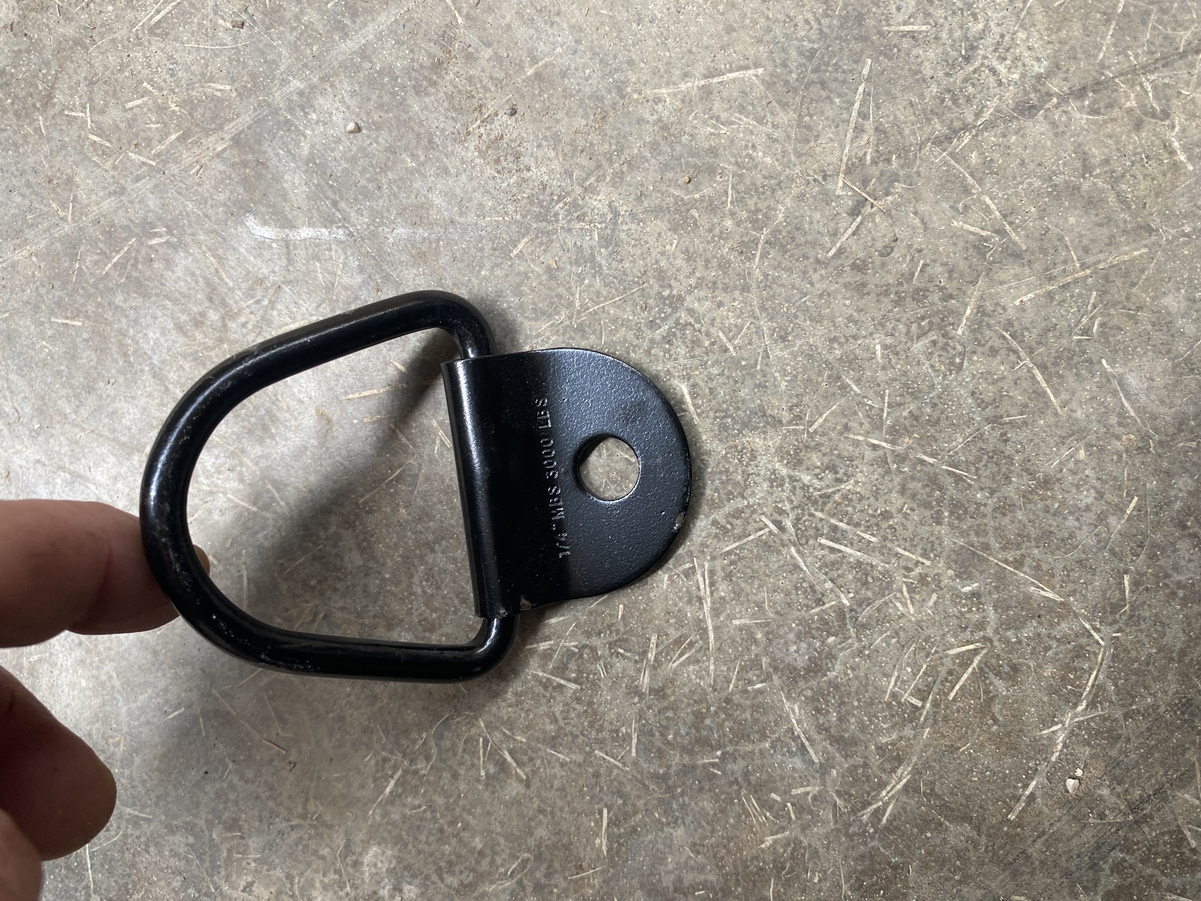Set of 6- 1/4" Steel Triangle D-Ring with Bolt-On bracket – 1000116.6