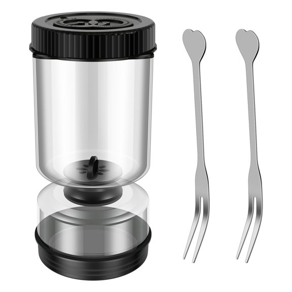 Wekvgz High Borosilicate Glass Pickle Jar for Cucumbers Onions Carrots Airtight Pickle Hourglass Jar Reusable Pickle Juice Separator Jar With Double Timers for Home Kitchen