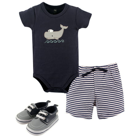 Boy Bodysuit, Shorts and Shoes (Best Infant Boy Clothes)