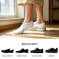 thumbnail image 7 of YOMYM Womens Athletic No Show Socks Low Cut Non-Slip Thin Liner Socks Invisible Hidden Socks for Flats, White, 7 of 7