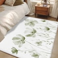 thumbnail image 4 of 2.7'x5' Area Rugs, Sage Green Spring Floral Indoor Outdoor Area Rug for Living Room Bedroom, Watercolor Botanical Summer Flower Washable Bathroom Rugs Kitchen Floor Carpet Mats Home Decor Aesthetic, 4 of 8