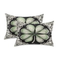 thumbnail image 2 of Dailycode Satin Pillow Case Queen Silk Pillow Cover for Hair and Skin Envelope Closure Four Leaf Clover 20"x30", 2 of 9