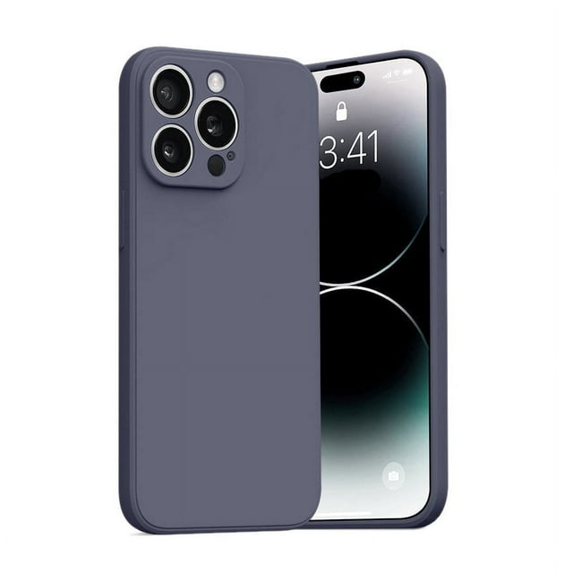 PANDACO Étui en Coquille Souple Gris Lavande Mat pour iPhone 14 Pro Max