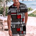 thumbnail image 2 of Traje de camisa informal de dos piezas con pantalones cortos de manga corta para hombre Fridja  fhjkhfk458640, 2 of 8