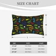 thumbnail image 4 of Susaid Pixel Game Print Pillowcases Multiple Size, Pillow Cover Super Soft Envelope Closure Standard Pillow Case-14"x20", 4 of 6