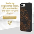 thumbnail image 2 of Case Yard Wooden Case for iPhone-SE Soft TPU Silicone cover Slim Fit Shockproof Wood Protective Phone Cover for Girls Boys Men and Women Supports Wireless Charging Beautiful Mind Design, 2 of 7