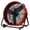 Red, variant on 24 Inch High Velocity Industrial Drum Fan, 3 Speed Heavy Duty Metal Floor Fan, 360 Degree Tilt Barrel Fan for Warehouse, Workshops, Garage, Factory and Basement