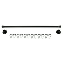 Kingston Brass Edenscape Adjustable Oil Rubbed Bronze Shower Curtain Rod with Rings, 36"-60"