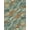 Turquoise Orange Gold, Pattern 11, variant on ODIKA 8'x10' Washable Area Rug Non-Shedding, Easy Care, Turquoise Flowing Veined Featuring Interlocking Ripples Orange for King Size Bedroom Under Bed, Master Suite